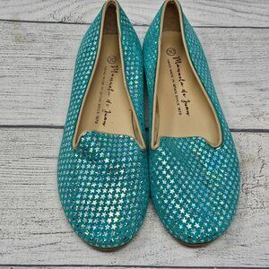 New!!  Mannela de Juan Girls Ballet Flats Size US‎ 8/EU 24